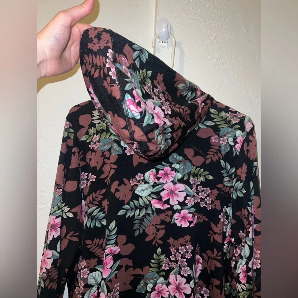 Calvin Klein Performance Floral Hoodie - Picture 3 of 8